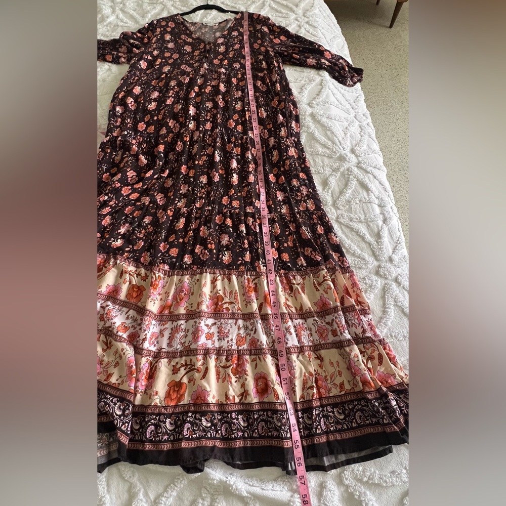 NATURAL LIFE Dark Floral Maxi Dress - Picture 12 of 15